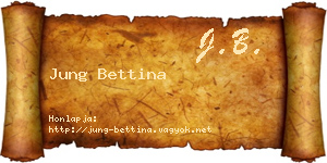 Jung Bettina névjegykártya